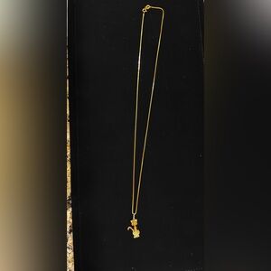 14k Gold Cat Pendant Necklace